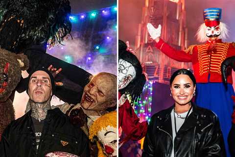 Celebs Hit Halloween Horror Nights ... Scary Fun Photos!