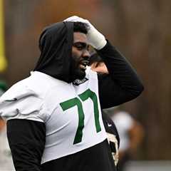Jets’ struggling offensive line set for another big test in Maxx Crosby