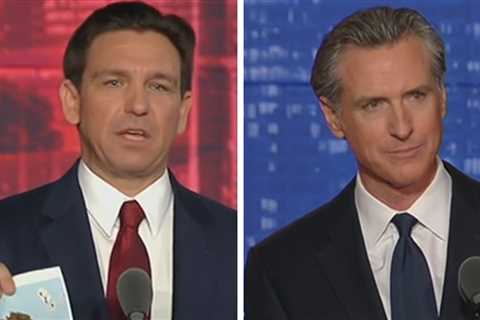 Ron DeSantis Uses Poop Pic in Gavin Newsom Debate on Fox News