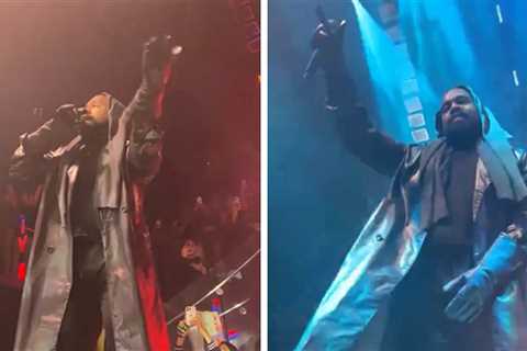 Kanye West Holds Surprise Performance During DJ Khaled's Set At Miami Club