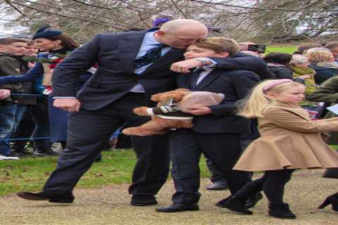 Royal fans swoon over heartwarming moment between Prince George and Mike Tindall on Christmas Day