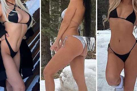 Hot Babes In Cold Snow -- Guess Who!