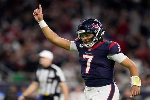 C.J. Stroud’s three touchdowns help Texans crush Joe Flacco, Browns in AFC wild-card round