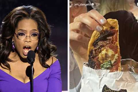 Oprah Winfrey And Other Celebrities Looked Less Than Pleased When They Were Served “Pizza In A Bag” ..