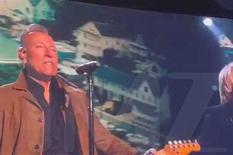 Jon Bon Jovi And Bruce Springsteen Perform On Stage In LA