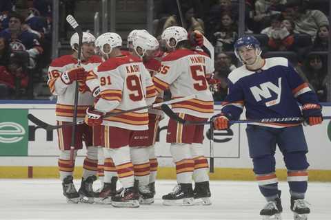 Islanders follow up big win with lackluster flop in loss to Flames