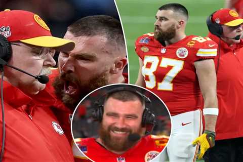 Travis Kelce tight-lipped about screaming at Andy Reid during Super Bowl 2024: ‘Between us’