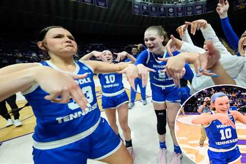 Middle Tennessee mocks Louisville with ‘L’s down’ gesture after stunning March Madness upset