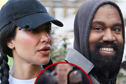 Kim Kardashian Keeps the Peace With Kanye West At Saint's Basketball Game