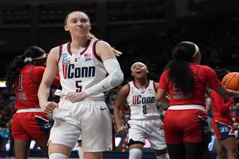 Paige Bueckers’ 28-point effort leads UConn in first-round March Madness win