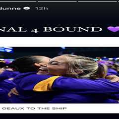 Olivia Dunne celebrates LSU gymnastics’ championship berth: ‘Final 4 bound’