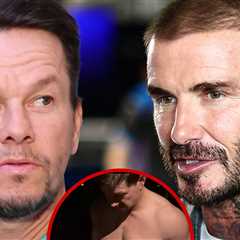 Mark Wahlberg Seems to Respond to David Beckham's Lawsuit, Shirtless Flex