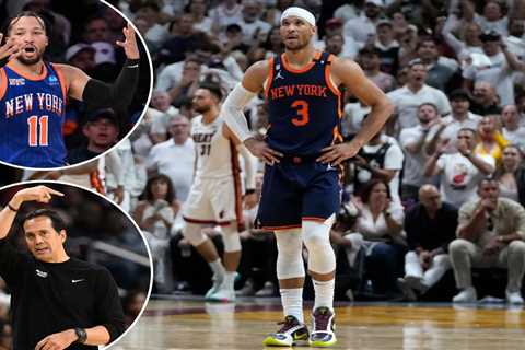 Knicks return to site of playoff failure on shaky ground to face Heat