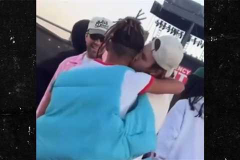 Justin Bieber and Jaden Smith Bro Out at Coachella, Share Kiss