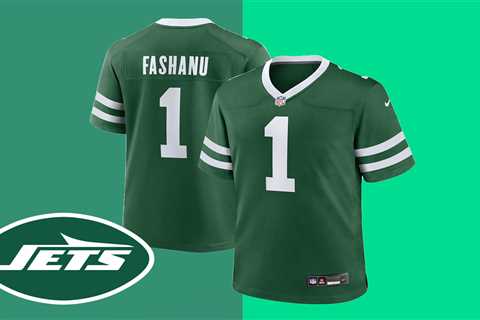 Shop New York Jets first-round draft pick Olumuyiwa Fashanu jerseys now