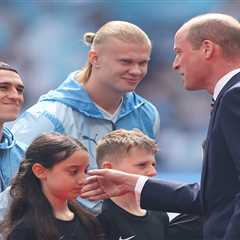 Prince William meets Man City’s Phil Foden and Erling Haaland before FA Cup Final