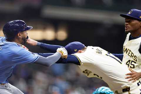 MLB levies suspensions for Rays-Brewers bench-clearing brawl