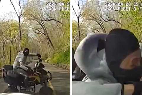 ATV Crashes Into Police Cruiser After Cop Intentionally Blocks Path