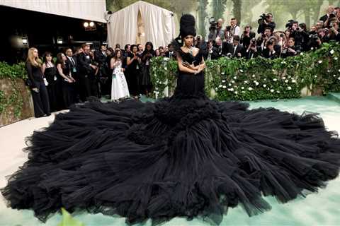 Cardi B Sweeps the Floor with Voluminous Black Tulle Gown at 2024 Met Gala