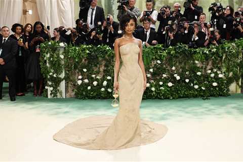 Tyla Ditches the Water for Sandy Gown in Met Gala Debut