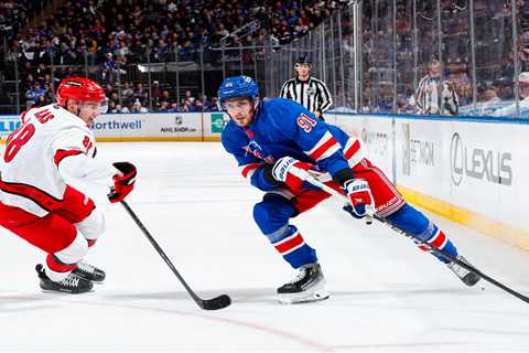 Alex Wennberg changes sticks as he looks to help spark Rangers’ third line