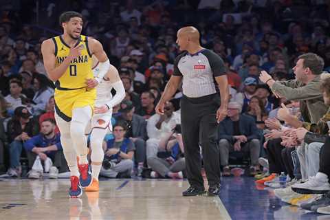 Tyrese Haliburton talks trash to Knicks fans during scorching first half in Game 7