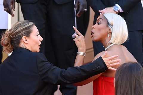 Kelly Rowland Appears to Pop Off on Cannes Security Guard on Red Carpet