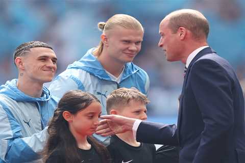 Prince William meets Man City’s Phil Foden and Erling Haaland before FA Cup Final