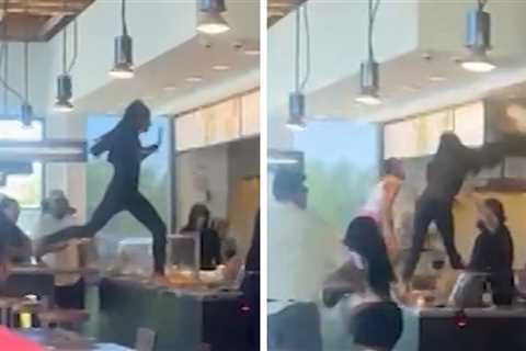 Chipotle Chaos Unfolds as Three Customers Launch Food Fight Against Cashier