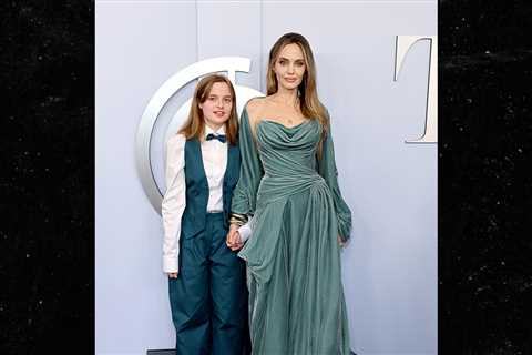 Angelina Jolie's Daughter Matches Mom's Style at Tony Awards for Father's Day