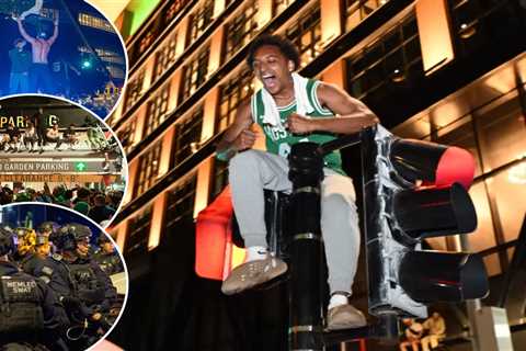 Celtics fans chant ‘f–k Kyrie’ while wildly celebrating NBA championship in Boston streets