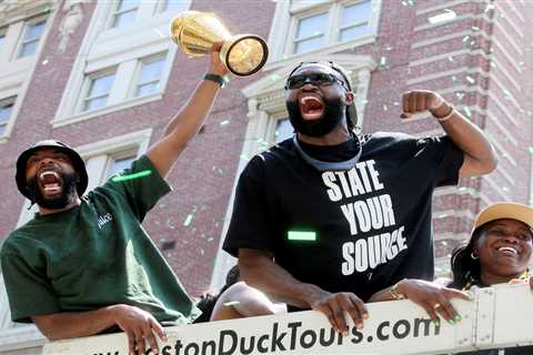 The Celtics’ championship parade was an all-out nod to their haters