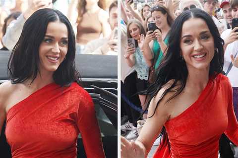 You've Got To See The Dress Katy Perry Just Wore That Has A Train Reportedly Over 100 Yards Long