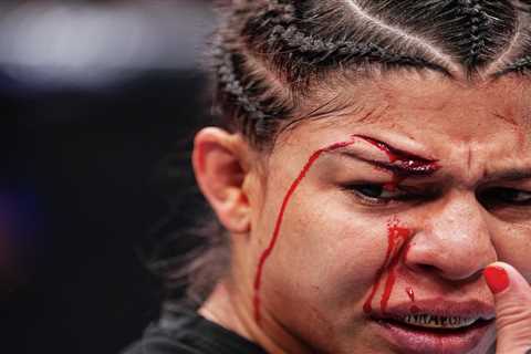 UFC’s Mayra Bueno Silva suffers horrifically deep gash after elbow to forehead