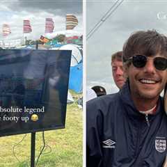 One Direction Star Louis Tomlinson Has Been Dubbed The “Hero Of Glastonbury” After He Bought A TV..