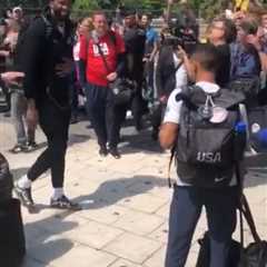 Joel Embiid heckled by fans upon arrival in Paris after Olympic flip-flop