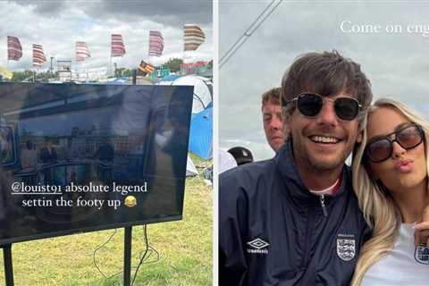 One Direction Star Louis Tomlinson Has Been Dubbed The “Hero Of Glastonbury” After He Bought A TV..