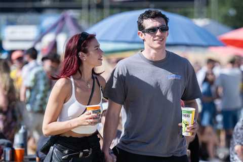 Dua Lipa Goes Shares Romantic Photos With Boyfriend Callum Turner at Glastonbury