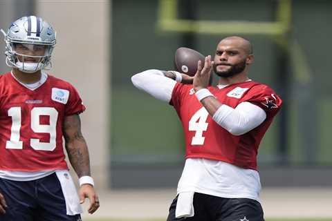 Dak Prescott wore walking boot ahead of Cowboys training camp