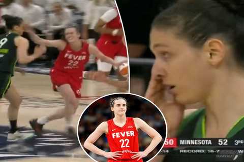 Caitlin Clark gets technical foul for striking Lynx player in face during Fever win