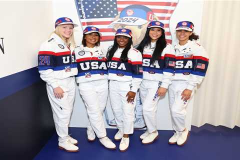 Simone Biles, USA gymnastics team show off new Olympics swag in Paris