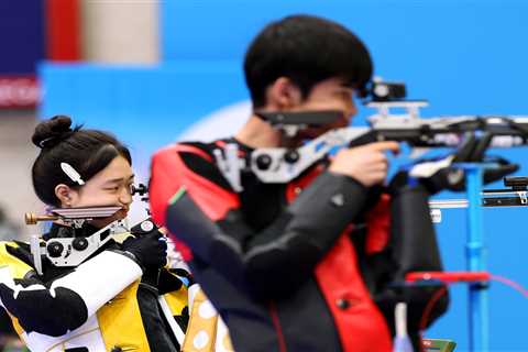 China wins first gold medal of the 2024 Olympics in mixed team air rifle shooting