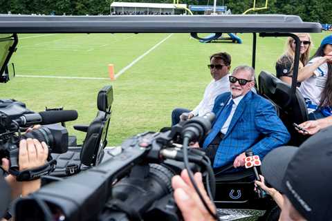 Colts owner Jim Irsay makes first public appearance at training camp since suspected overdose