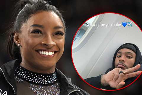 Simone Biles' Husband, Jonathan Owens, Lands In Paris, Ready For Gymnastics Team Final