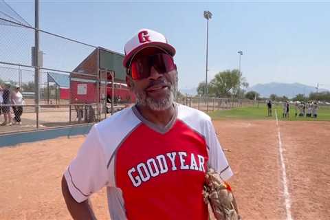 Tim Raines coaching twin daughters in Junior League World Series softball