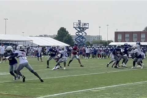 Brian Burns wows in Giants training camp with insane spin move