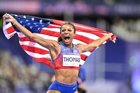 Gabby Thomas Wins Olympic Gold in 200 Meters with Dominant Performance – Hollywood Life