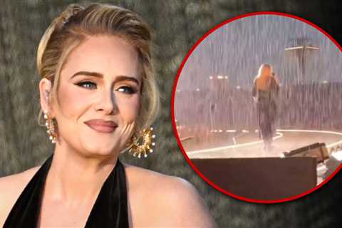 Adele Performs Munich Tour Date in Torrential Downpour