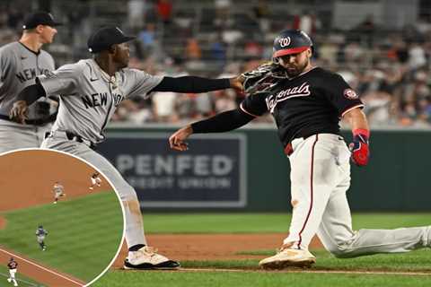 Nationals run into horrific double play against Yankees in brutal baserunning blunder