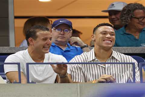 Aaron Judge, Anthony Rizzo take in US Open action with their wives on Yankees’ night off